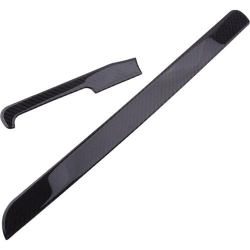 Front Black Carbon Fiber Dashboard Center Console Trim Sticker Decor Trim Fit for VW Golf 6 GTI 2008 2009 2010 2011 2012 LHD