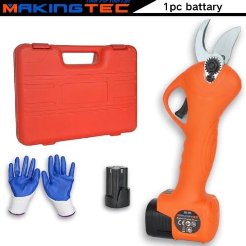 MAKINGTEC Electric Pruning Shears Cordless Pruner Rechargeable Pruning Shears Garden Fruit Tree Bonsai Pruning Branches Cutter