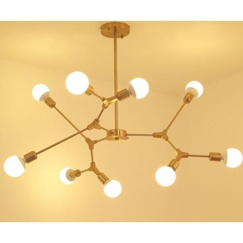 Modern Bulb Pendant Light Chandelier Multi-color Ceiling Lamp Living Room Decor Lighting Fixture Suspension PA0328