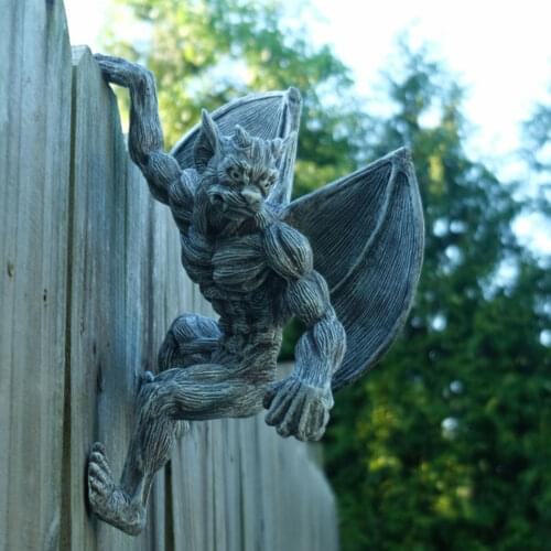 New Resin Retro Gargoyle Ghost Demon Statue Decoration Creative Window Decoration Home Decoration Adds Magic To Outdoor Area