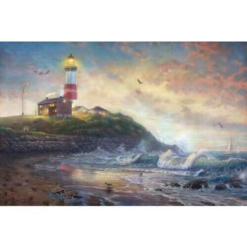 Light of Hope Thomas Kinkade HD Canvas Print Living Room Bedroom Wall Pictures Art Painting Home Decoration No Frame