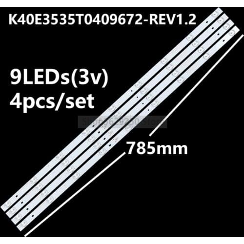 K40D3535T041058U-REV1.1 K40E3535T0409672-REV1.2 H40E07 H40E08 LED Backlight strip 9 Lamp For H aier 40'' TV LE40B510X LE40G310Z