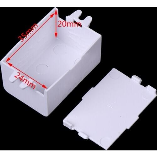 1pc Waterproof Plastic Electronic Enclosure Project Box Black Connector Wire Junction Boxes 65x38x22mm