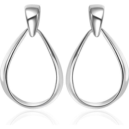 New style 925 sterling silver earrings minimalist modern ladies jewelry fashion with a cocktail party free shipping