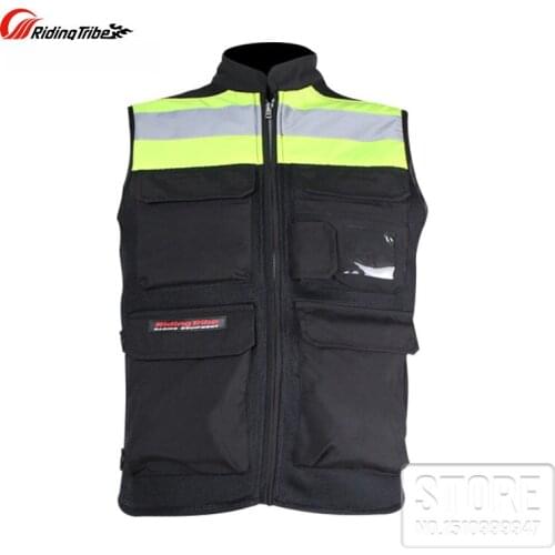 Motorcycle Touring Night Riding warning vest Motocross protective gear Jackets Off-Road Racing Reflective Vest Pads Back Gear