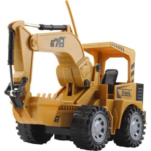 1/24 5CH Wireless Remote Control Engineering Car Excavator Vehicle Kids Toy