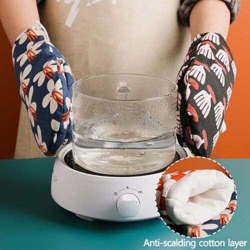 1PC Nordic Anti-Scalding Gloves Oven Mitts Kitchen Microwave Oven High Temperature Gloves Baking Accessories Microwave Tools