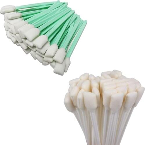 100Pcs Cleaning Swabs for Roland Epson Mimaki Mutoh All Large Format Solvent Printer Printhead Sponge Sticks Swabs Buds