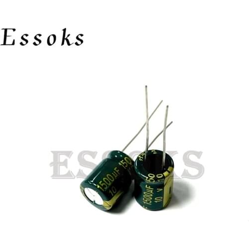 20pcs Electrolytic Capacitor 10V1500UF 10V 1500UF 10X13 mm High Frequency Low ESR Aluminum Capacitors