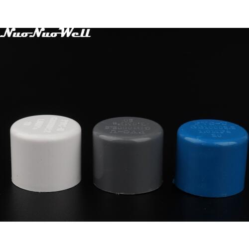 5pcs 20mm PVC Water Pipe End Connector 1/2" PVC Pipe End Cap Water Stop Connector For Garden Irrigation Pipe Aquarium Fittings