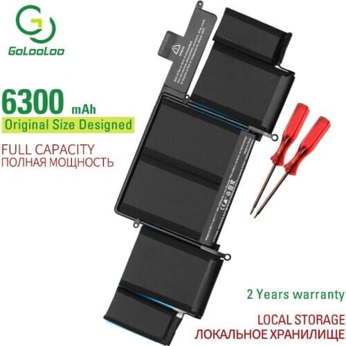 6300 mAh A1493 New Laptop Battery for Apple Macbook Pro 13" Retina A1502 Late 2013 Mid 2014 years laptop replace A1493 battery