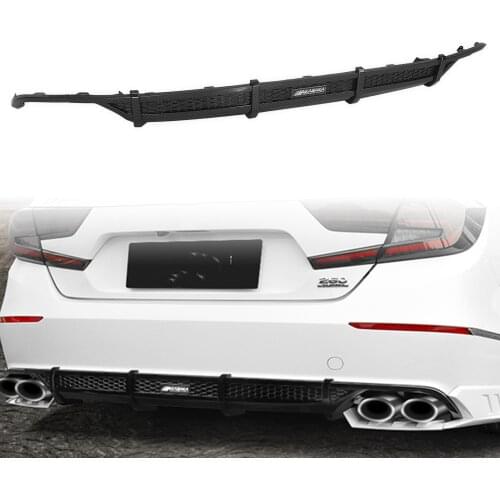 Rear Bumper Diffuser Lip Trim For Honda Accord 2018-2021 AKASAKA ABS Carbon Fiber Car Accessories Tail Exhaust Bracket Splitter