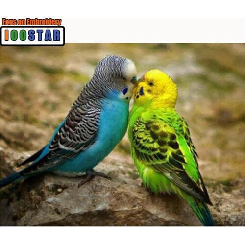 Diy Diamond Painting Mosaic Parrots Resin Full Round 5D Diamond Embroidery Cross Stitch Needlework Animal Pattern
