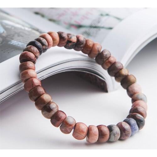 Genuine Natural Sugilite Gems Stone Crystal Abacus Marquise Beads Stretch Bracelets Woman Femme Drop Shipping