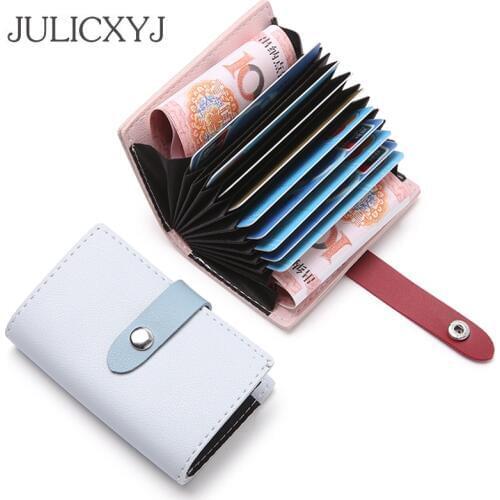 JULICXYJ Women Men Female Card Holder Passport Cover Hasp ID Credit Bank Business Cards Wallet Case Organizer Drivers License