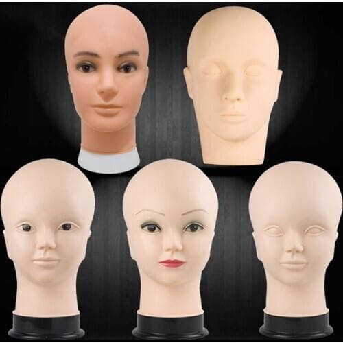 DIANQI Bald mannequin head female mannequin head for wig making hat display cosmetology mannequin head for makeup practice