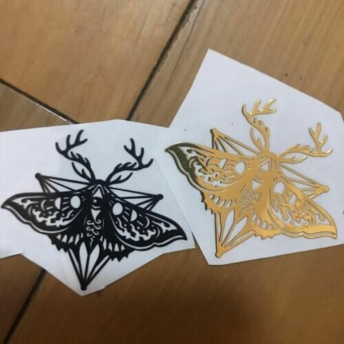 Cool MT-69 cool Gothic all seeing moth 3D metal sticker decal for Laptop Skateboard Home Decoration Car Scooter Decal