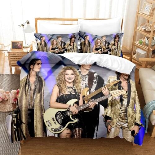 Maneskin Bedding Set Single Twin Full Queen King Size Stars Maneskin Bed Set Childrens Kid Bedroom Duvetcover Sets 3D Print 005