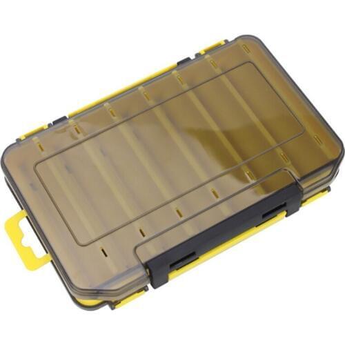 Fishing Lure Box Tackle Box Double-decker Sub-bait Box Portable Bait Fishing Gear Storage Box Double Sided Tackle Box