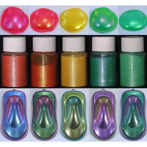 Cosmetic grade Chameleon Pigment Powder Nail Art Eyeshadow Lips DIY Epoxy Resin Dye Pearl Pigment Natural Mineral Powder 400mesh