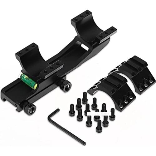 Tactical Scope Mount Aluminum Alloy 30mm Dual Ring Riflescope Mount with Level Instrument Optical Sight Bracket 5033B