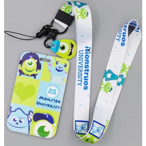 LT829 Monsters University Lanyard For Keychain ID Card Cover Pass student Mobile Phone Badge Holder Key Neck Straps Accessories