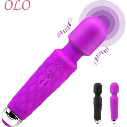 OLO Body Massger Magic AV Wand Vibrator 8 Speeds 20 Modes Sex Toys for Woman Female Masturbation Vagina Anal Clitoris Stimulate