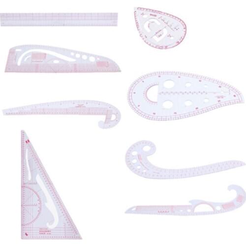 Multi-function Sewing Tools Grading Ruler Cutting Ruler Plastic Sewing Feet Tailor-foot Put Yardstick Sleeve Arm Curve Cut Ruler