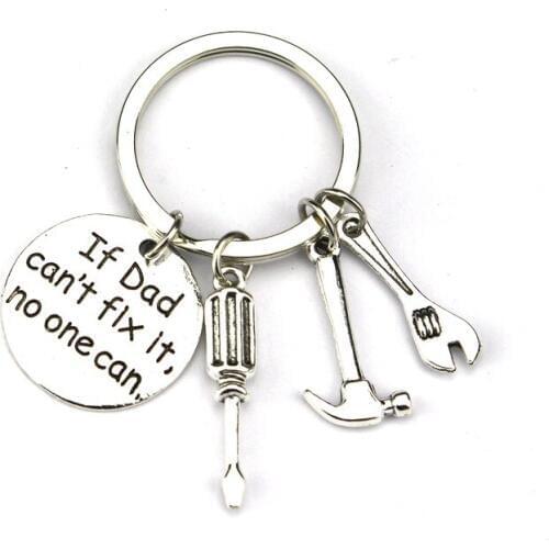 Fashion Cute Screwdriver Hammer Wrench Tool Keychain For Man Men Cars Chaveiro Key Chain Rings Holder Llavero