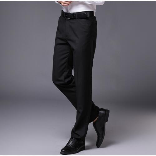 Fashion Mens Business Formal Suit Pants 2020 Brand New Slim Trousers Men Wedding Party Skinny Stretch Dress Pants