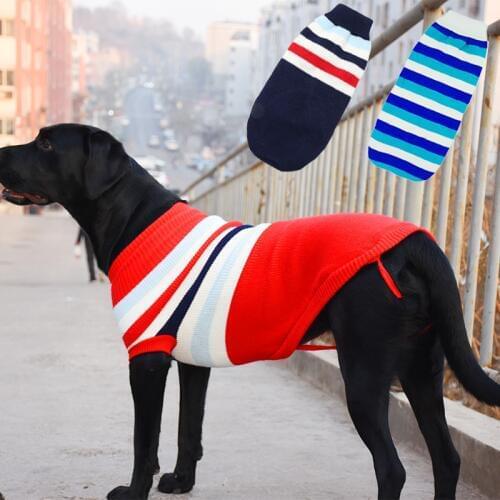 Fashion Pitbull German Shepherd Big Dog Sweater Pullover Winter Warm Pet Clothes for Small Medium Large Dogs Puppy Pets Clothing