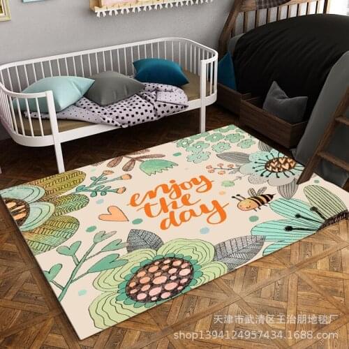 Anime pattern printed living room cartoon carpet creative children crawling mats