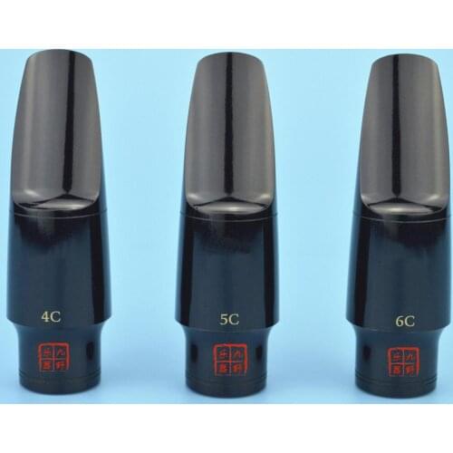 Music Fancier Club Professional Tenor Soprano Alto Saxophone Bakelite Mouthpiece Sax Mouth Pieces Accessories Size 4C 5C 6C