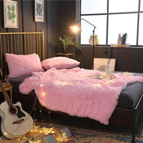 New Faux Fur Blanket Soft Fluffy Sherpa Throw Blankets for beds cover Shaggy Bedspread plaid fourrure cobertor mantas Sofa