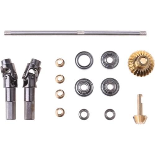 Upgrade Metal Gear Front Middle Rear Bridge Axle for 1/16 WPL C14 C24 B14 B24 Racing Truck RC Car Parts 634F