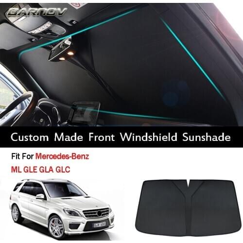 Car Special Front Windshield Sunshade Double Insulation Custom Made Fit for Mercedes-Benz ML GLE GLA GLC W163 W164 W166