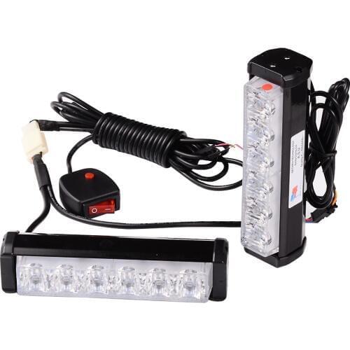 LED Red Blue Warning Emergency Beacon Strobe Grill Light Flash Light Bar Car Truck Strobe Colorful Led Headlight