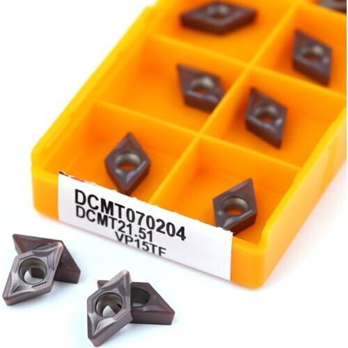 DCMT070204 DCMT070208 US735 UE6020 VP15TF carbide insert CNC lathe tool steel and stainless steel turning tool milling insert