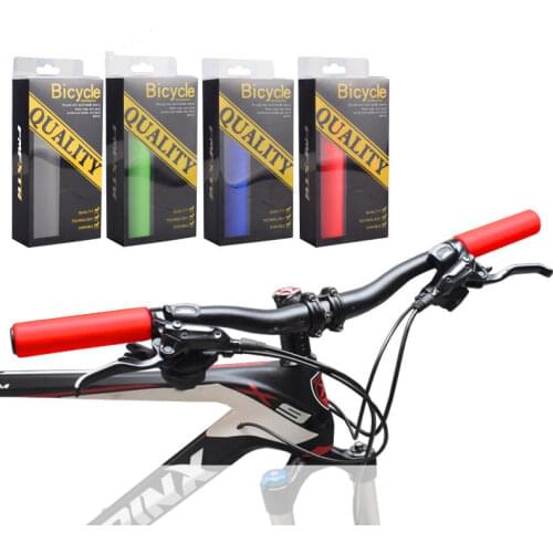 Ultralight Bicycle Grips MTB Road Bike Handle Silicone Sponge Handlebar Soft Grips Anti-slip Shock-absorbing Cycling Accessories