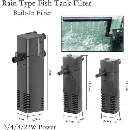 LeChong Fish Tank Oxygen Pump Rain Type Aquarium Filter Water Circulation Turtle Tank Submersible Pump Oxygen Pump Water Pump
