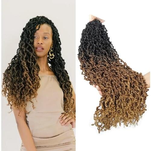 Crochet Braid Hair Passion Twist 18"&28" Ombre Synthetic Braiding hair Curly Locks Crochet Dreadlocks hair Extensions