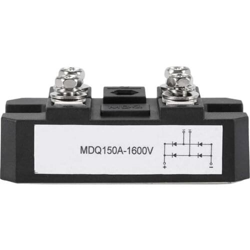 1 Pcs 150A-1600V Black Single-Phase Diode Bridge Rectifier 150A Amp High Power 1600V