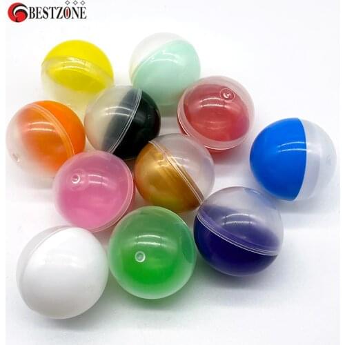 Mixed colors 45mm Fun Soft Empty Plastic Ball Baby Kid Grasping Round Capsule Toy ornament for ability developing Free Shipping