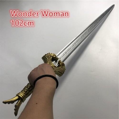 102cm Anime Cosplay Movie Superhero Woman Sword PU Prop Model Toy Halloween Role Playing Weapon Sword Prop