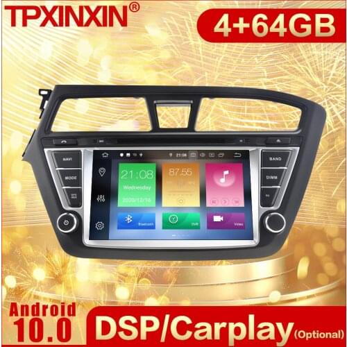 2 Din Carplay Android Radio Receiver Multimedia Stereo For Hyundai I20 2014 2015 2016 2017 GPS Navi IPS Recorder Audio Head Unit