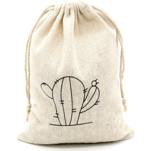 5pcs/lot Drawable Cotton Bag Drawstring Pouch Wedding Birthday Christmas Party Gift Jewelry Packaging Display Bags 15x20cm Cheap