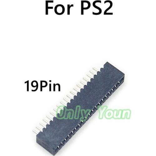 Aipinchun Wholesale 20Pcs/Lot 19Pin Block For Playstation 2 PS2 Conductive Film Socket Connector Repair Parts