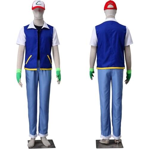 Ash Ketchum cosplay Pokemon Pocket Monster BW-Ash Katchum cosplay costume