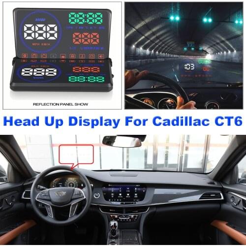 Car Head Up Display HUD For Cadillac CT6 PHEV 2016-2021 Auto Professional Electronic Accessories Projector Windshield