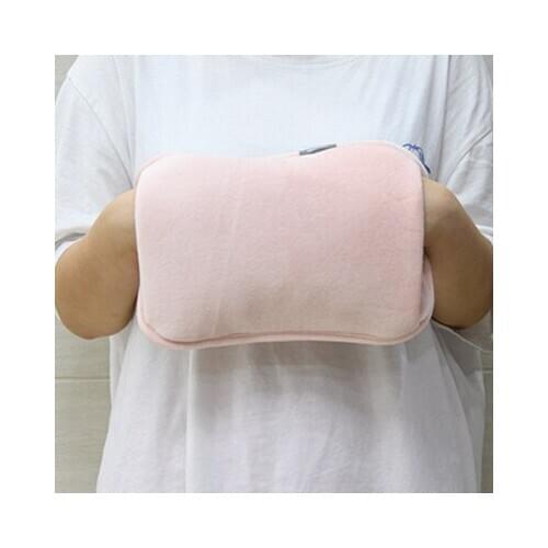 Free shipping Pink Double step in hot water bag charging electric hot water bag without water filling